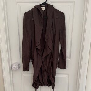 Sun & Shadow Dark Brown Hooded Cape
